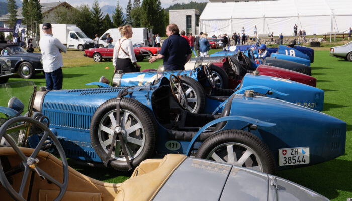 Eindrücklicher Bugatti line-up